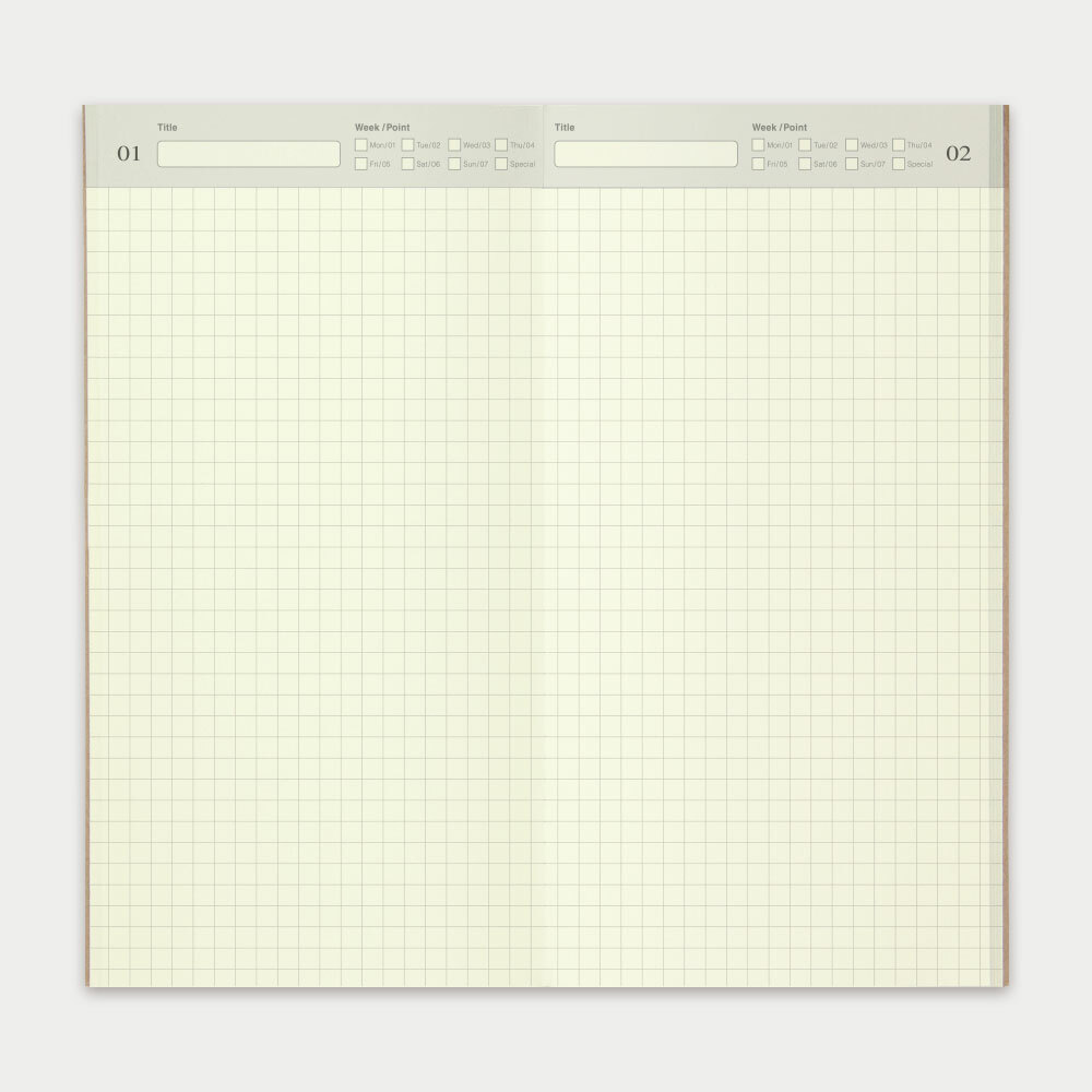 TRC Traveler’s notebook TN 標準 補充系列 005 日記本