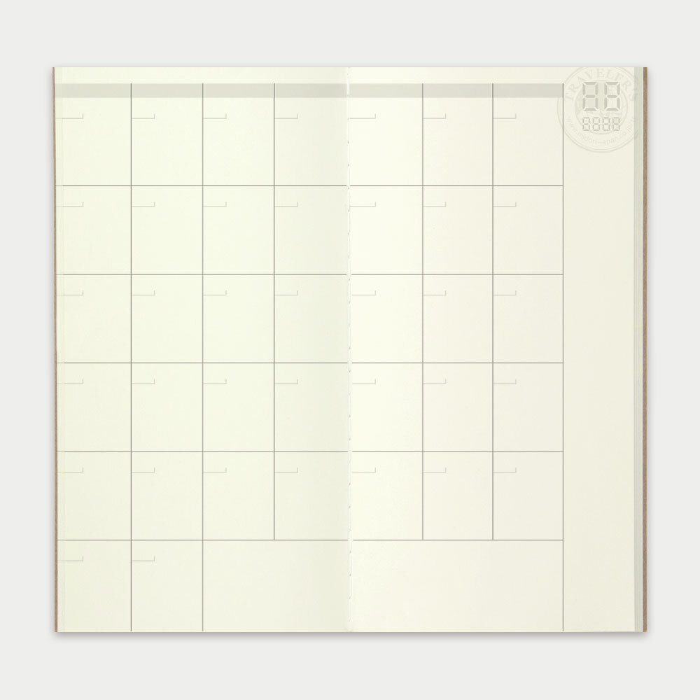 TRC Traveler’s notebook TN 標準 補充系列 017 月計劃