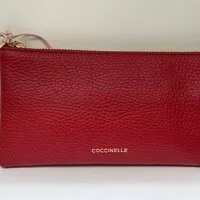 [S] COCCINELLE E593A19E290R63TU CLUTCH BAG,RED, 8059978506610 (SCC49)