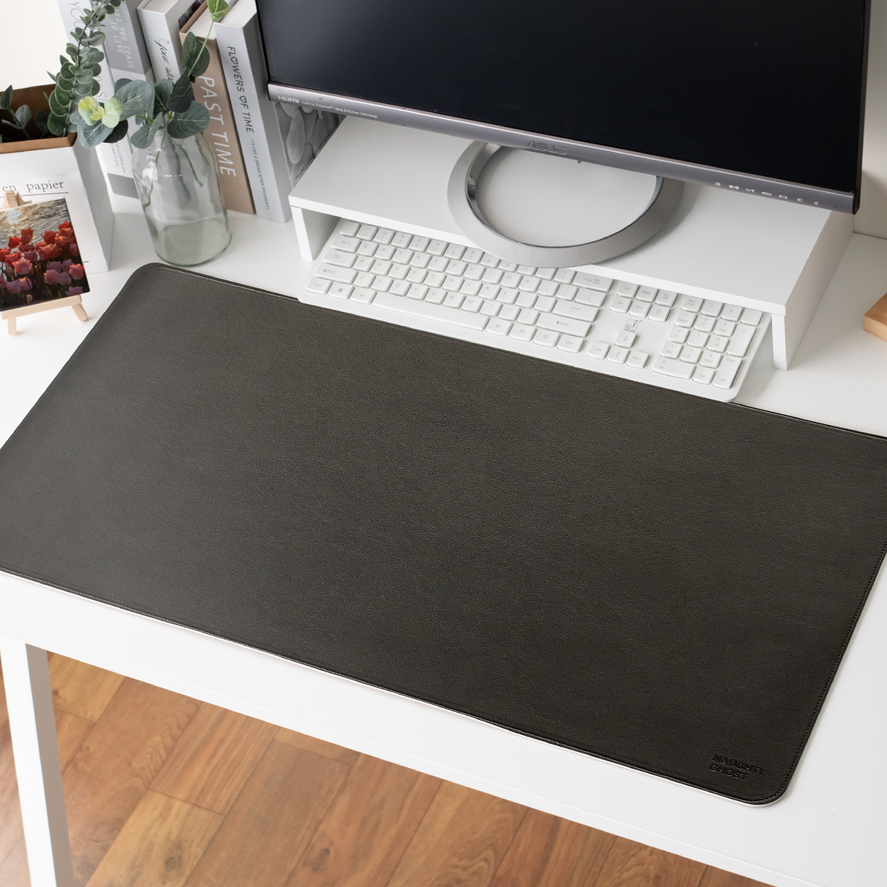 莫蘭墊【光耀黑】雙面用寫字皮革桌墊