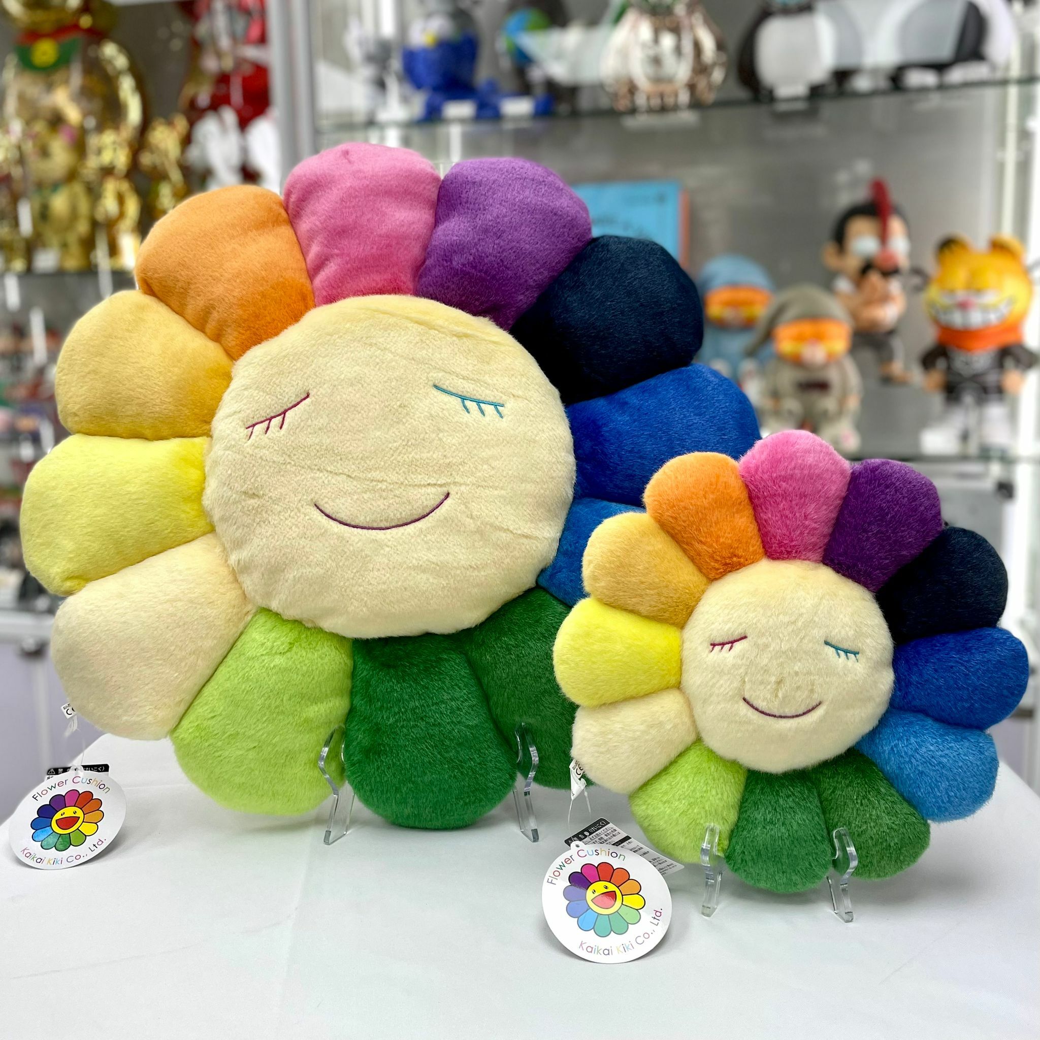 30cm /60cm Takashi Murakami Flower Cushion (Rainbow White)