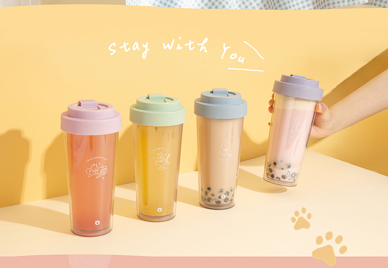 Oolab Stay With You 750ML Ecozen Tumbler - Milk Kitten - Pitchers - Plastic Purple