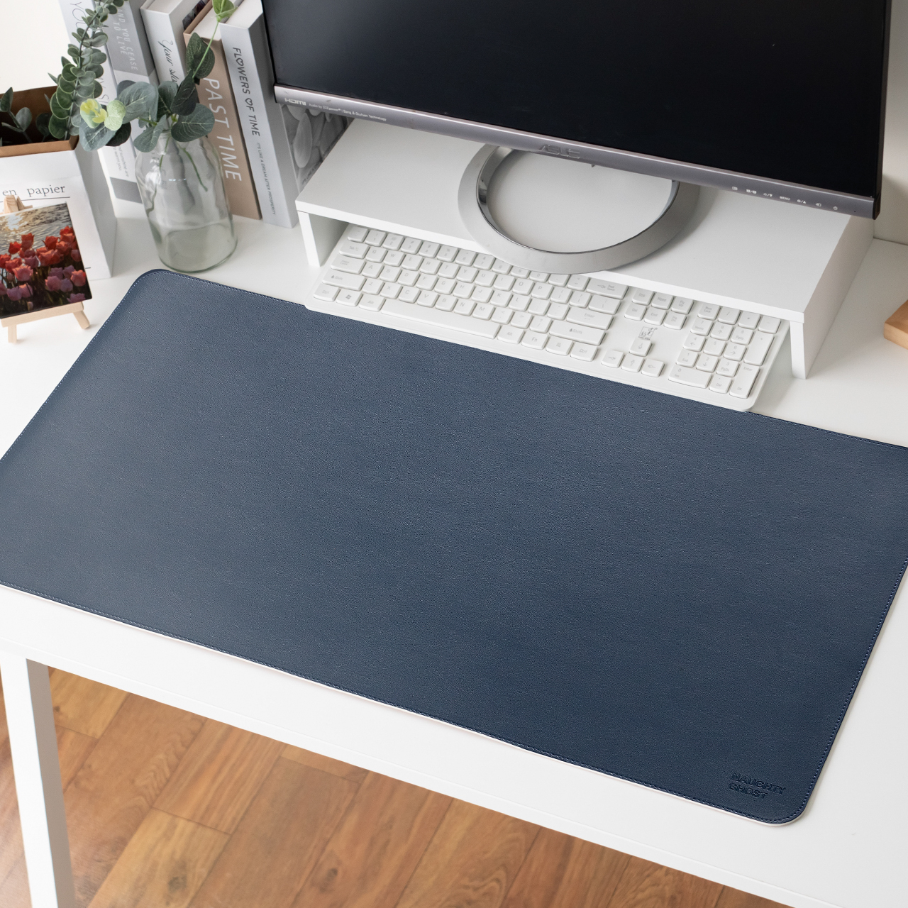 莫蘭墊【秘藏藍】雙面用寫字皮革桌墊