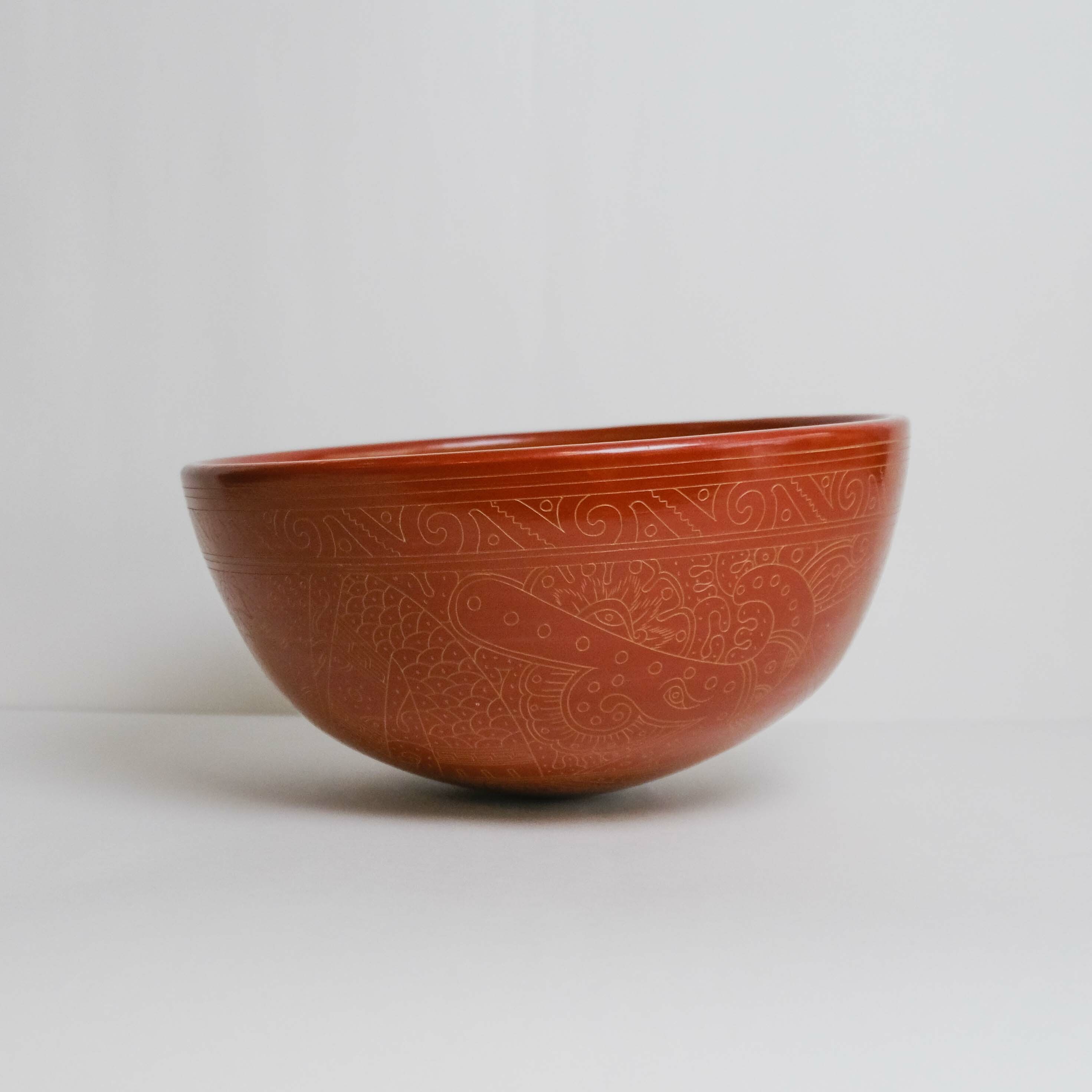 陶器｜陶碗 - 紅磚 1016｜尼加拉瓜