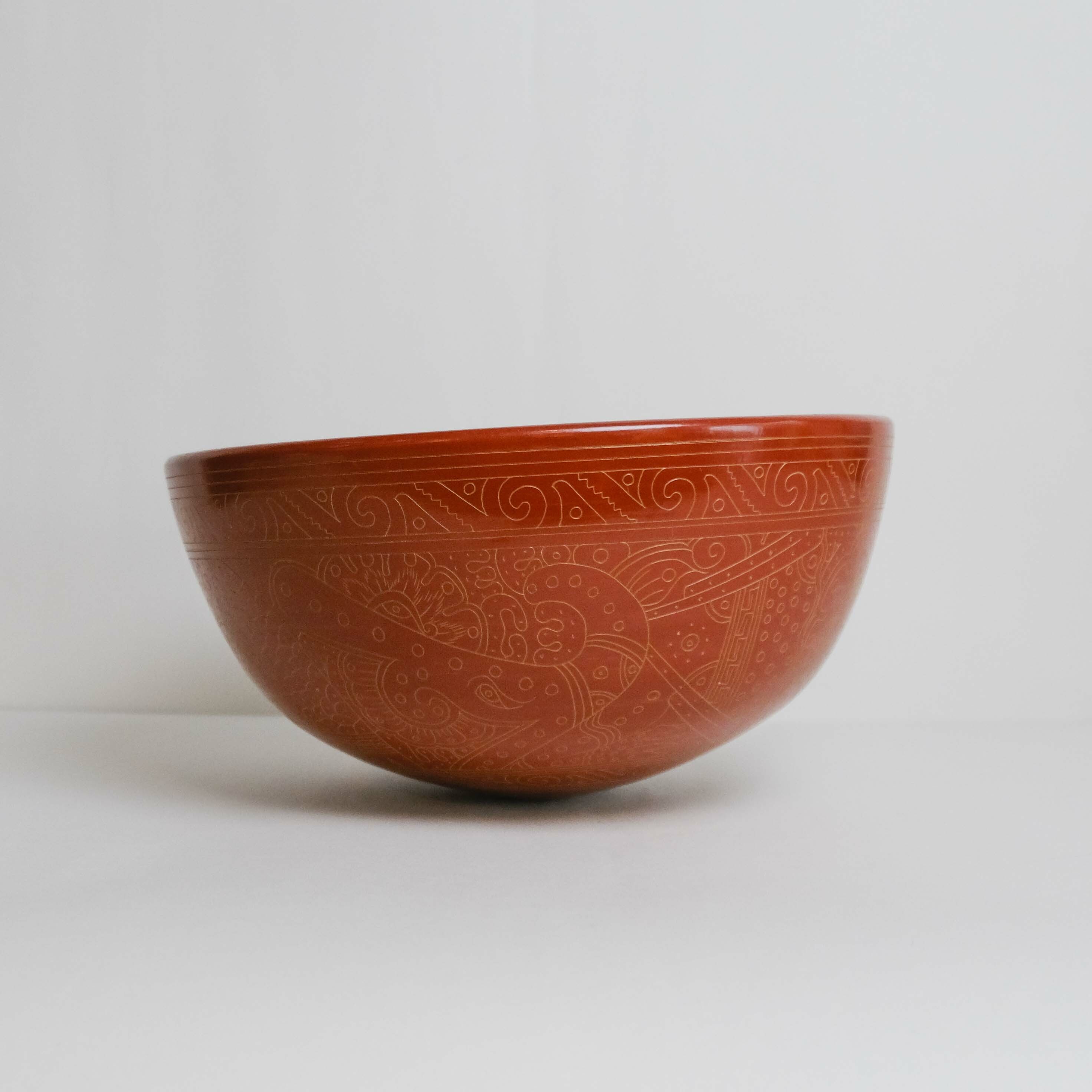 陶器｜陶碗 - 紅磚 1016｜尼加拉瓜