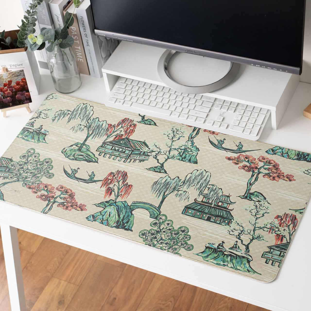 莫蘭墊【彩繪款】雙面用寫字皮革桌墊