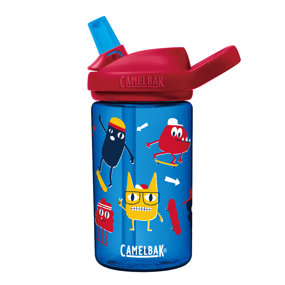 CAMELBAK 400ml eddy+ 兒童吸管水壺 符合歐美安全標準 [滑板怪獸]