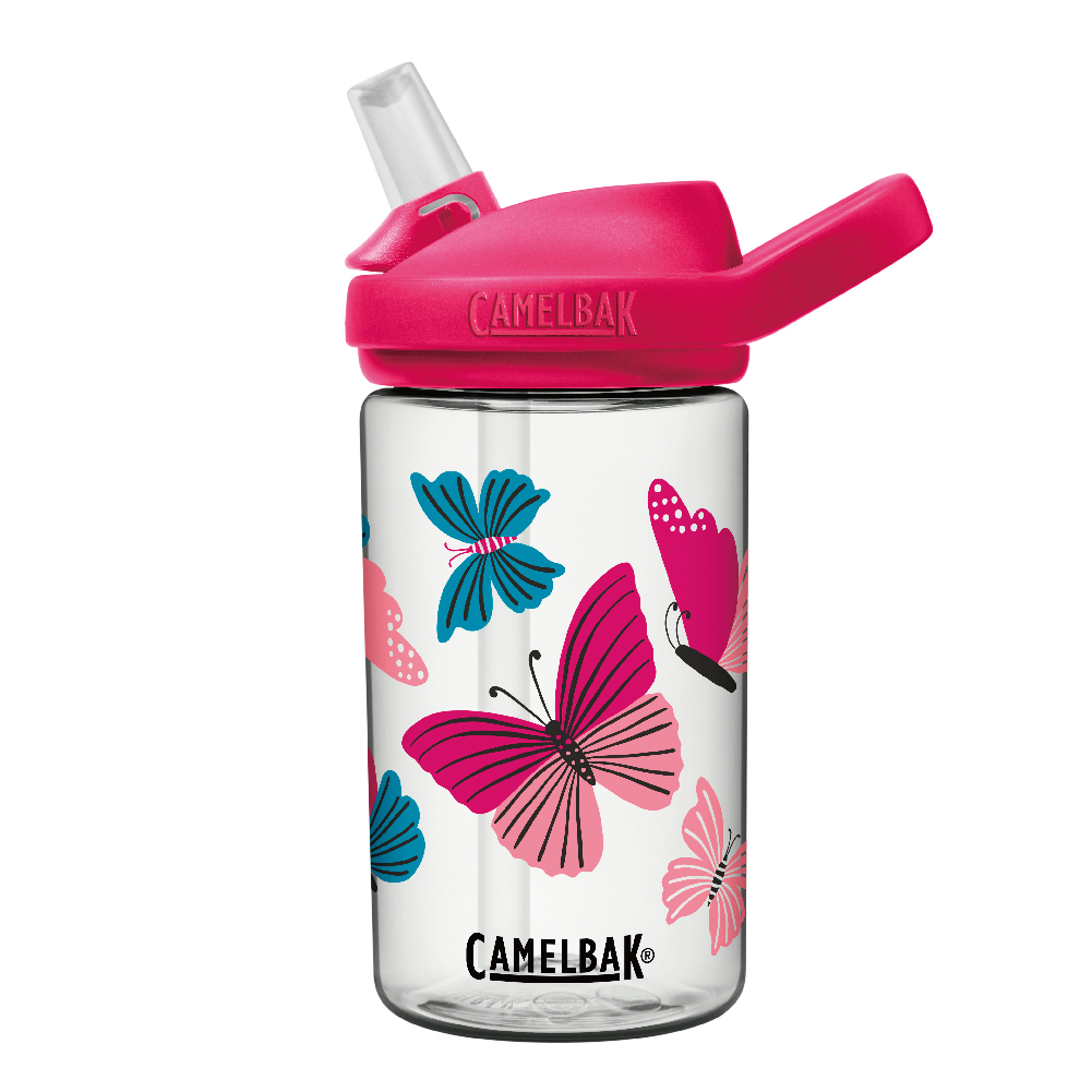 CAMELBAK 400ml eddy+ 兒童吸管水壺 符合歐美安全標準 [彩色蝴蝶]