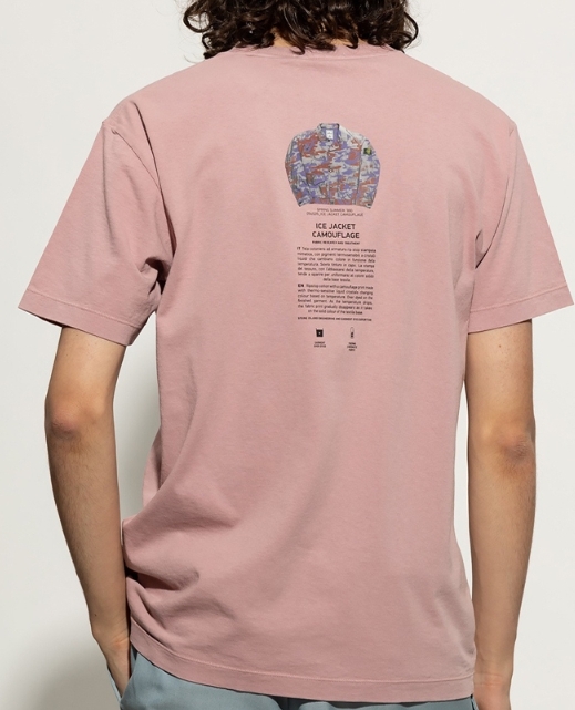 韓國代購 STONE ISLAND 背後圖案 短T 上衣 短袖 玫瑰粉 JUN-