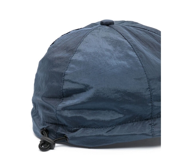 韓國代購 Stone Island Wappen Logo 尼龍 金屬藍 棒球帽 藍 JUN-