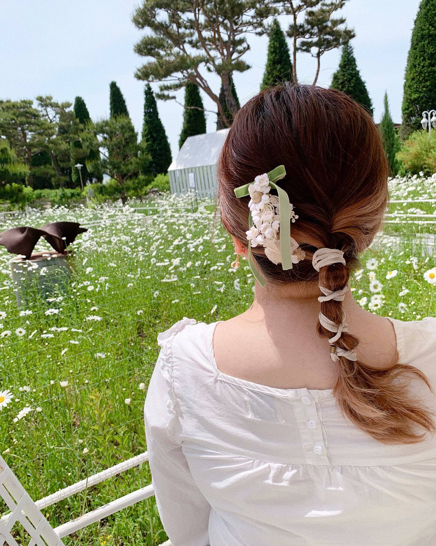 [手作家] 日本布藝花形蝴蝶結髮夾