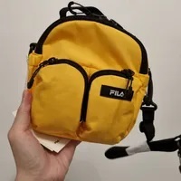[S] FILA TWO POCKET CROSSBODY BAG,LIGHT MUSTARD, 8809861426897 (SFL230)