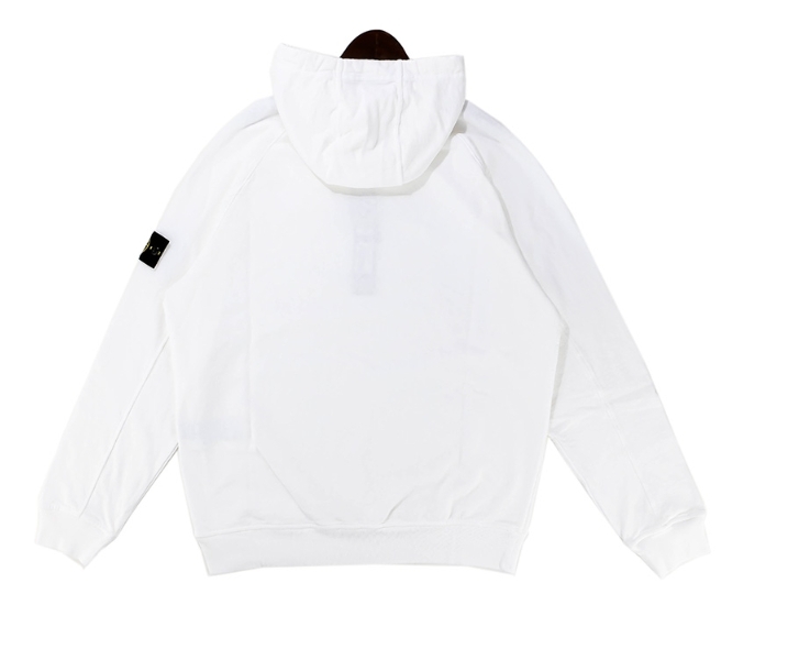 韓國代購 Stone Island 23SS 男 連帽上衣 帽T 簡約LOGO 白 JUN-