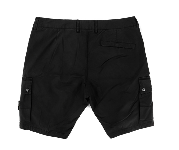 韓國代購 Stone Island 23SS 男 大口袋短褲 休閒短褲 LOGO刺繡 黑 JUN-