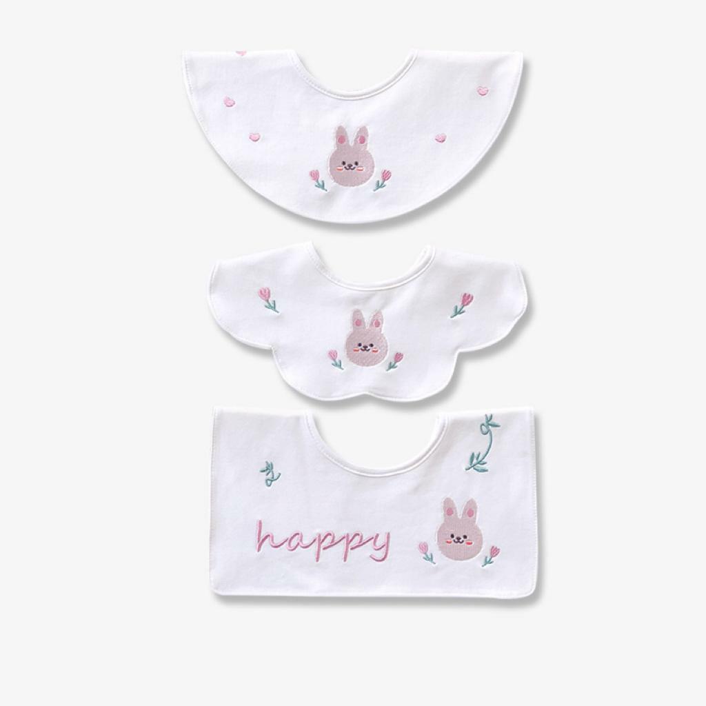 Y33WE_SS23_C🐇Shy Rabbit 口水肩組合(3pcs) (pre-order)