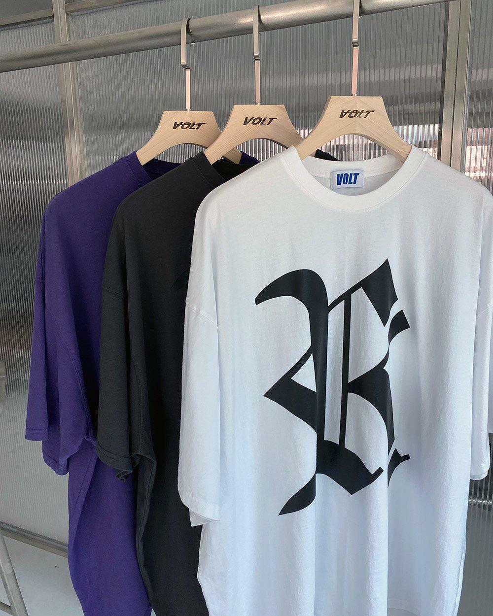 英文字短袖Tee VOLT-004T