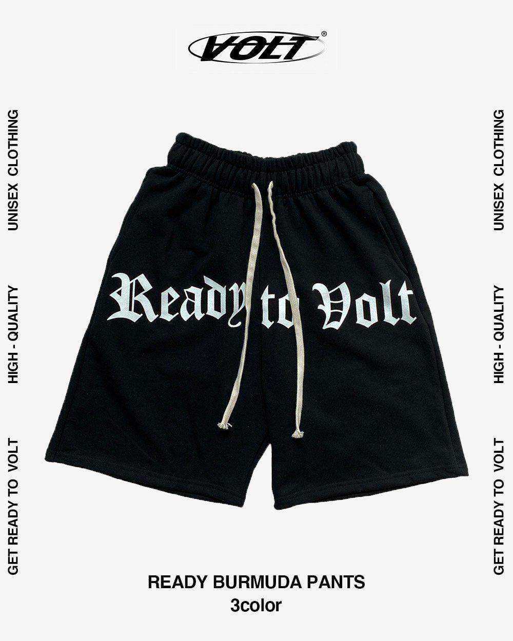 棉質英文字短褲 VOLT-006P