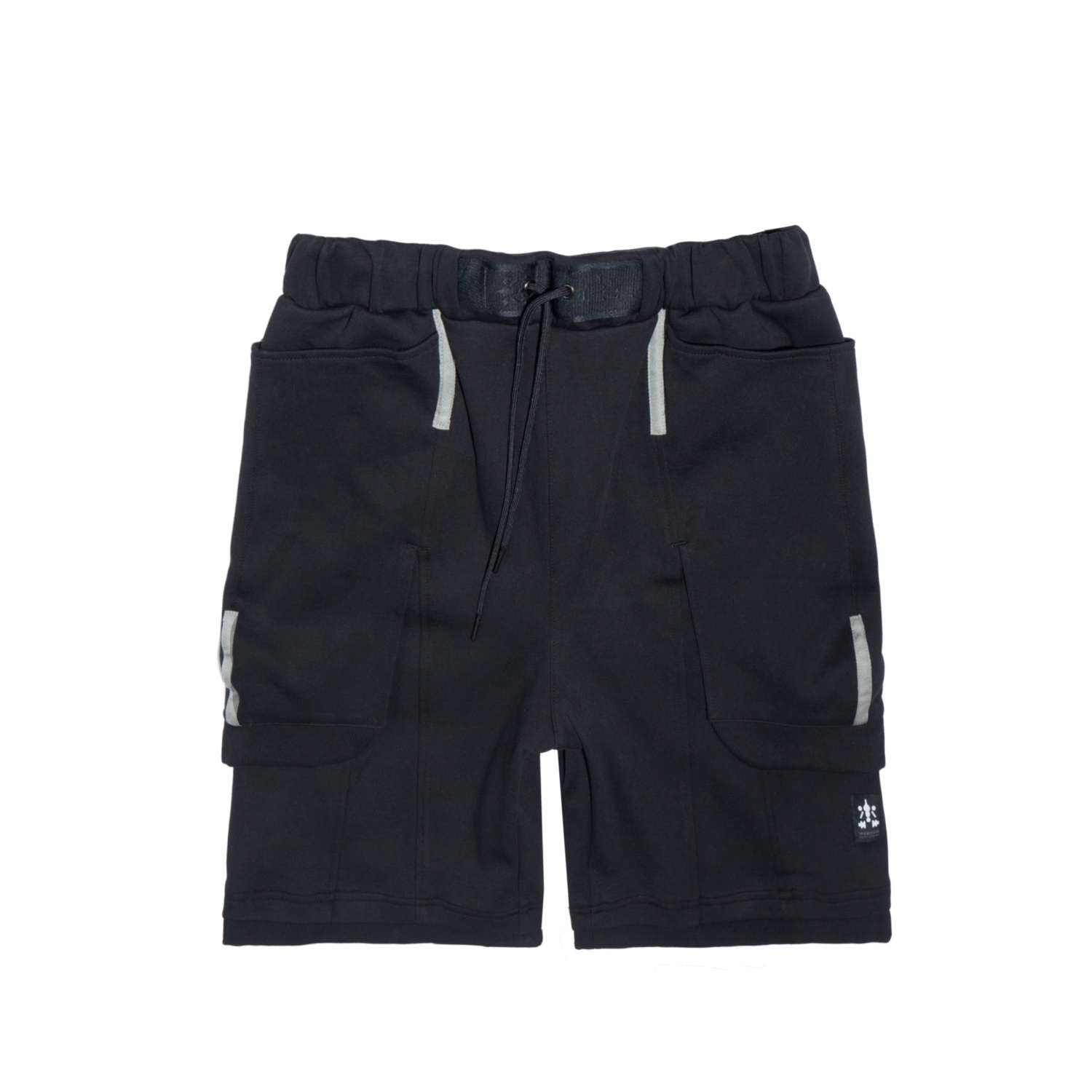 重磅針織短褲- 黑