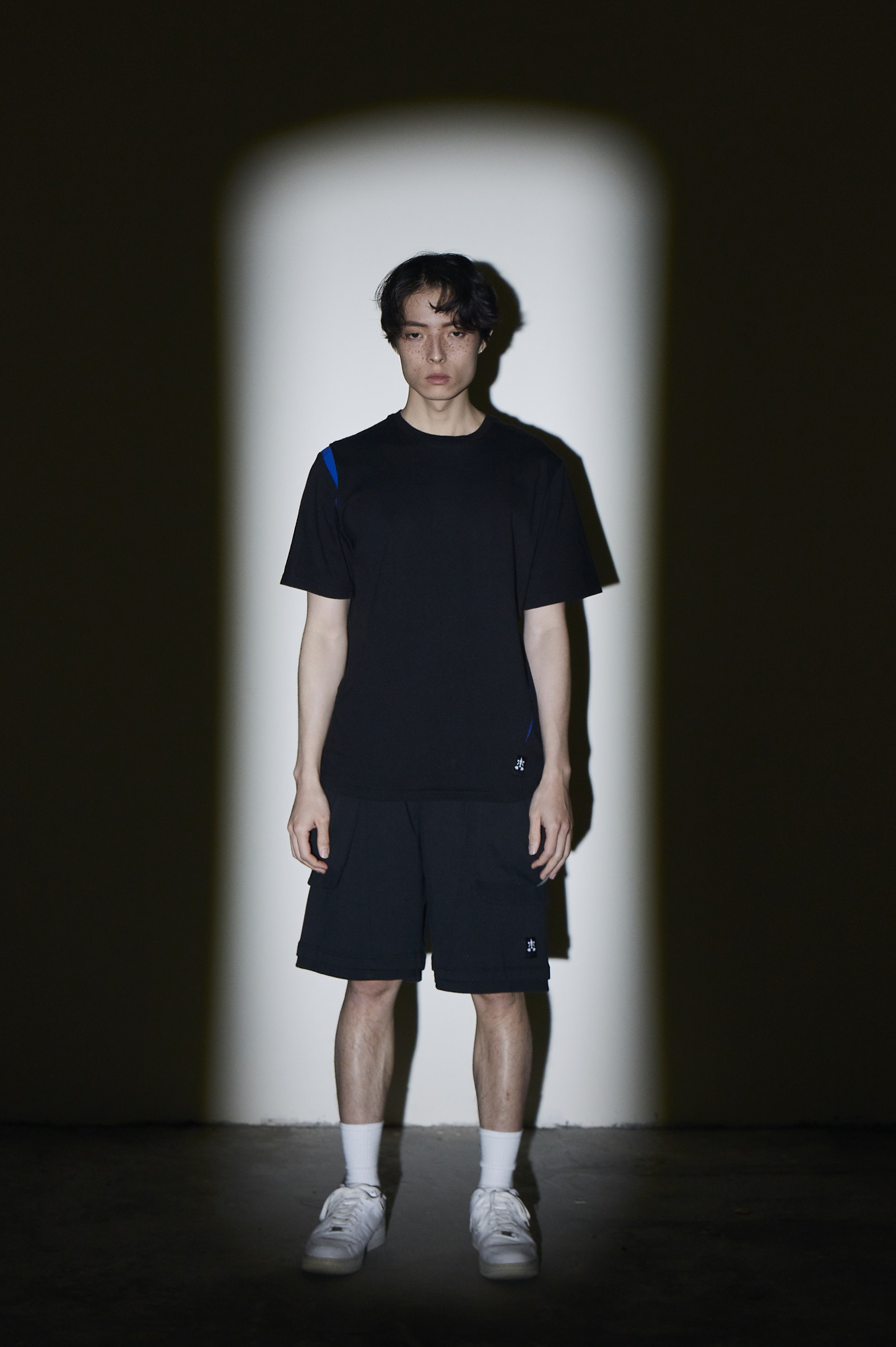 重磅針織短褲- 黑