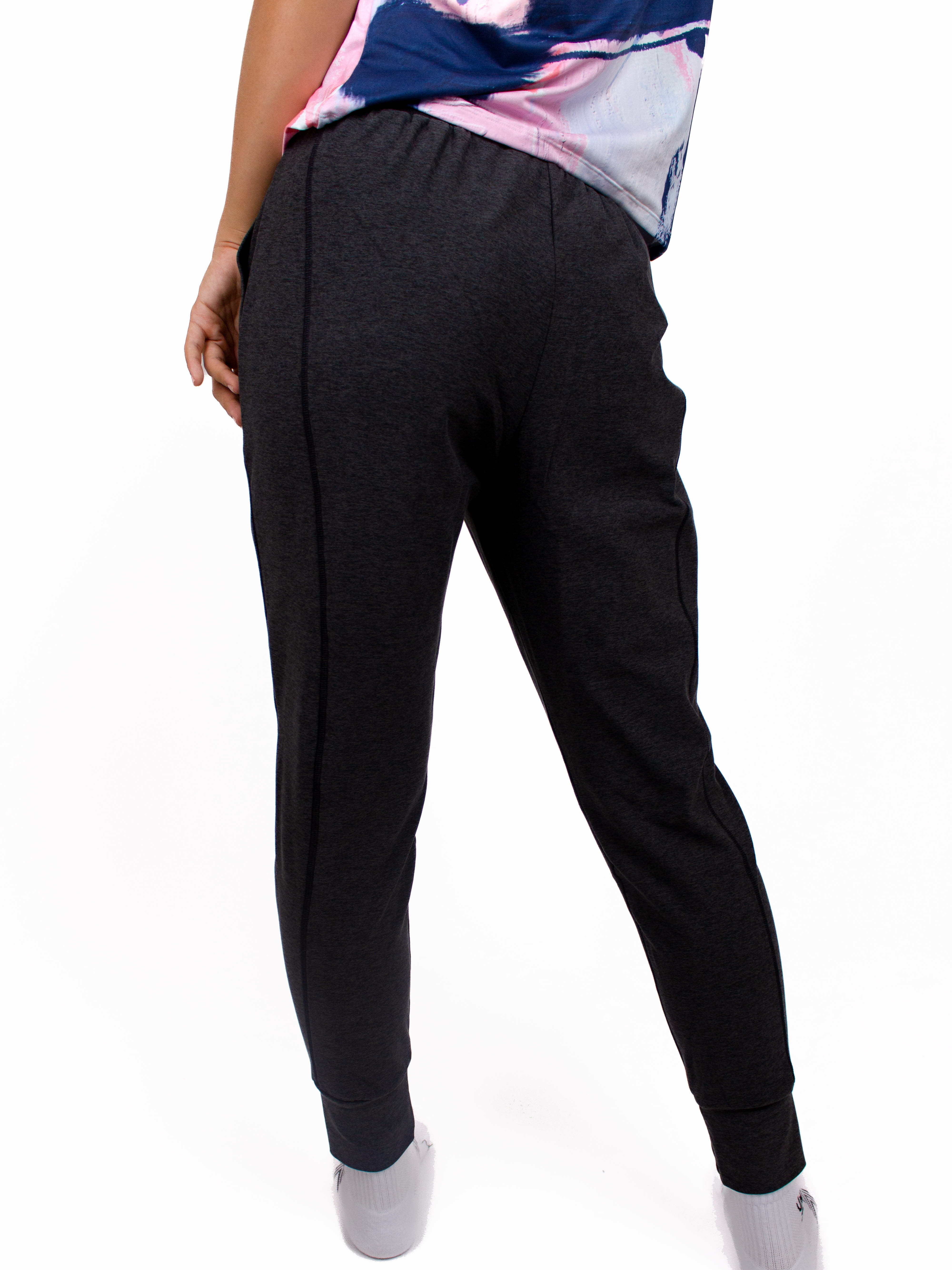 黑麻灰哈倫褲 T0008DG