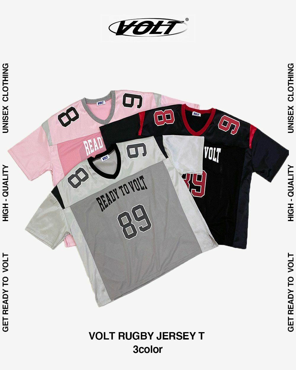 英文字數字短袖Tee VOLT-008P