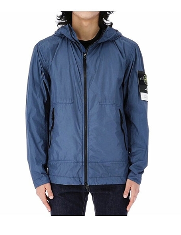 韓國代購 Stone Island 男 休閒外套 拉鍊外套 風衣 藍 JUN-