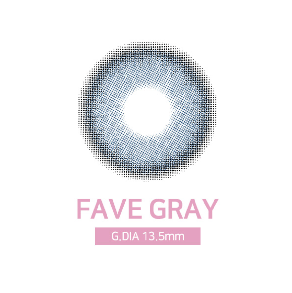 [月拋特薄][防UV] LENSSIS 1 Month FAVE Gray 月拋彩妝隱形眼鏡｜每盒2片