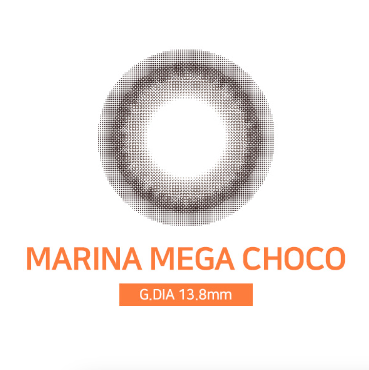 [月拋特薄][防UV] LENSSIS 1 Month MARINA MEGA Choco 月拋彩妝隱形眼鏡｜每盒2片