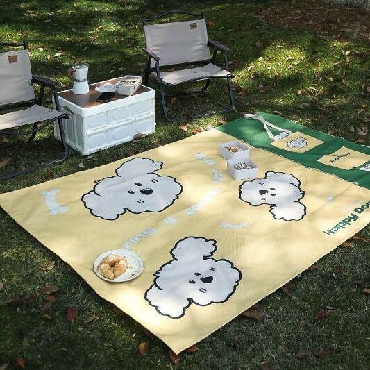 《2355》可愛戶外露營兩用野餐墊