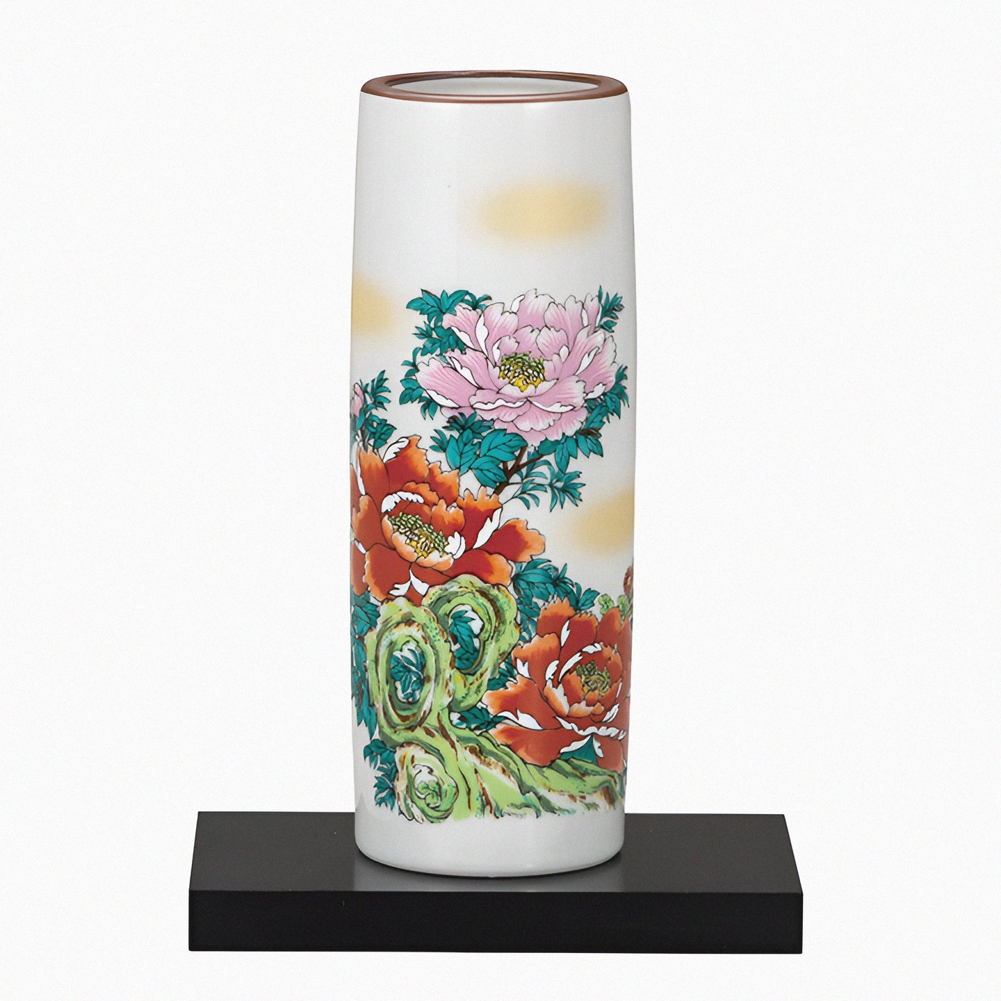 現貨」日本製九谷燒陶瓷花瓶(K8-1219)