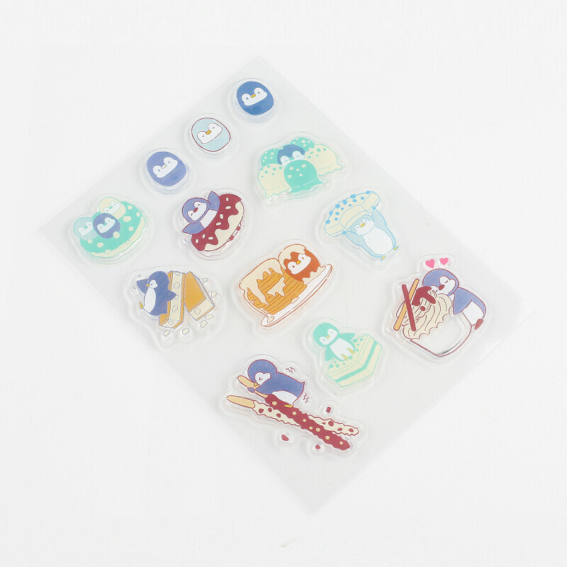 愛吃甜點的企鵝   +Clear Stamp 透明印章組 ｜日本BGM