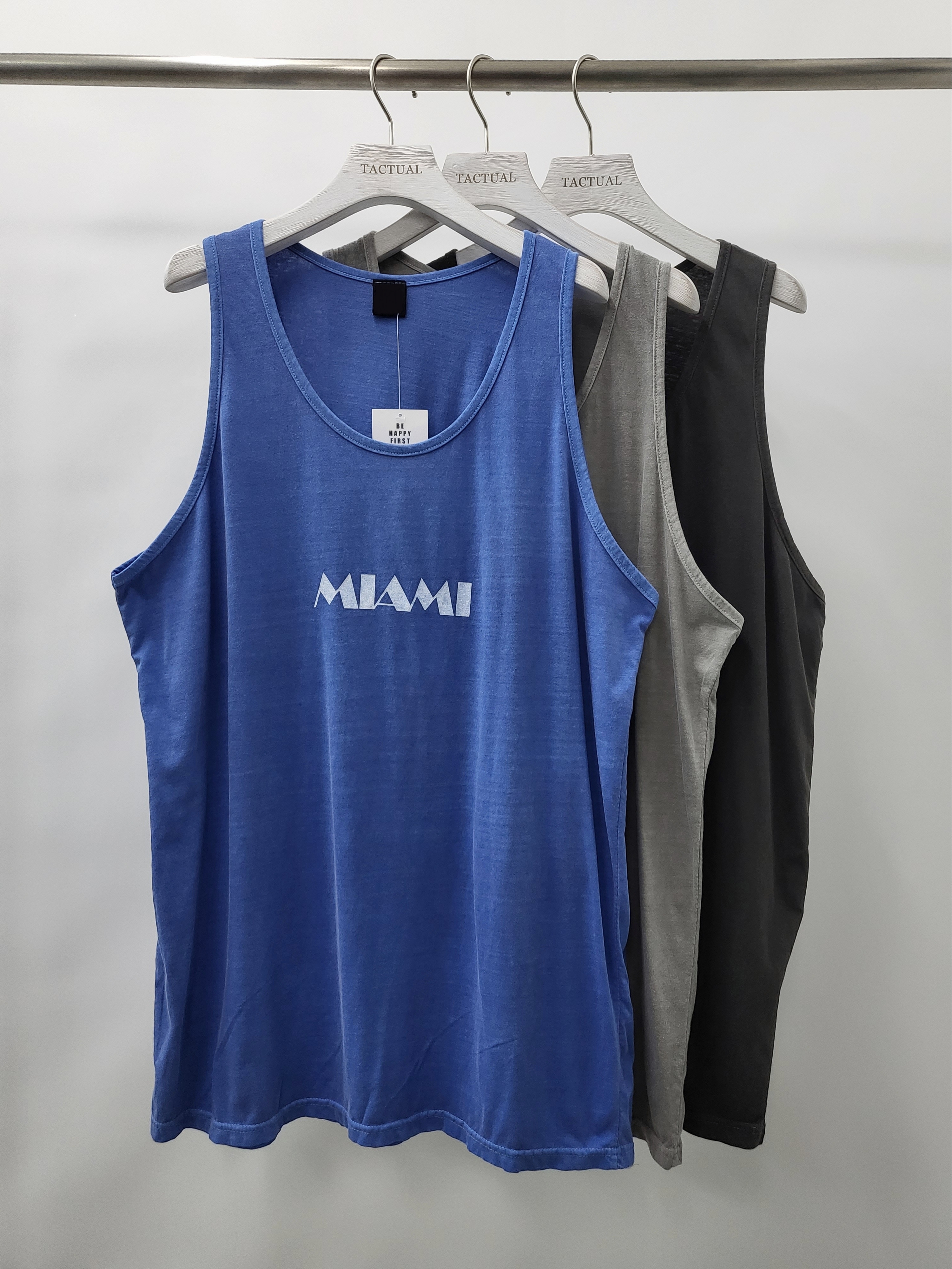 洗水英文字背心 V936