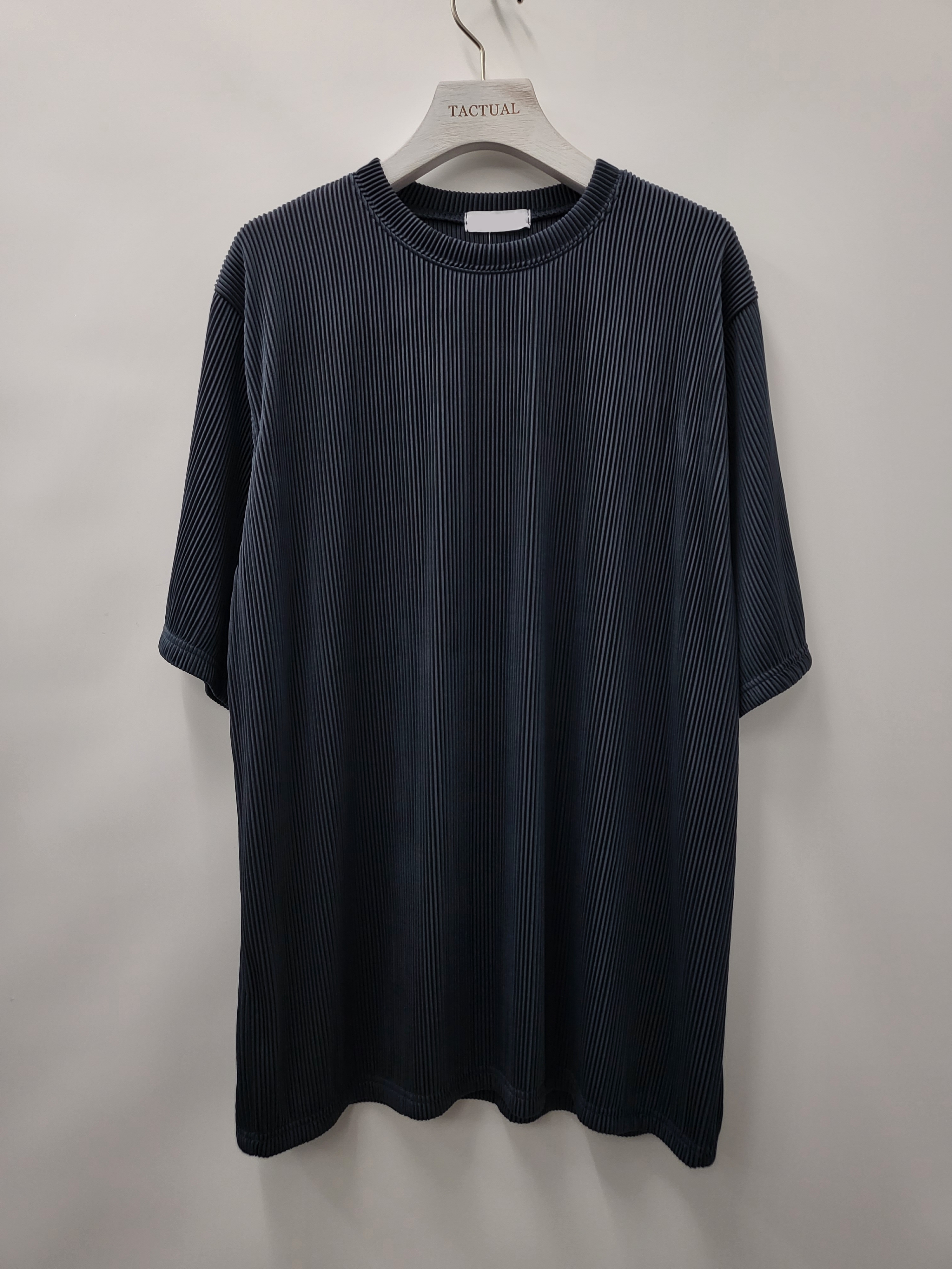 淨色暗直紋短袖Tee T5000