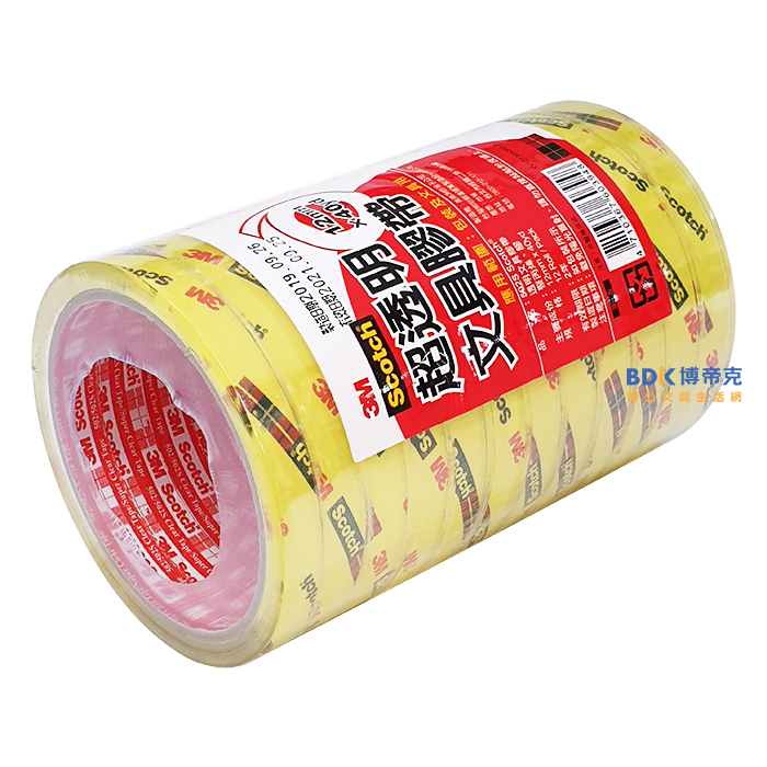 3M 台灣 Scotch OPP超透明膠帶(桌上型適用) 502S 系列