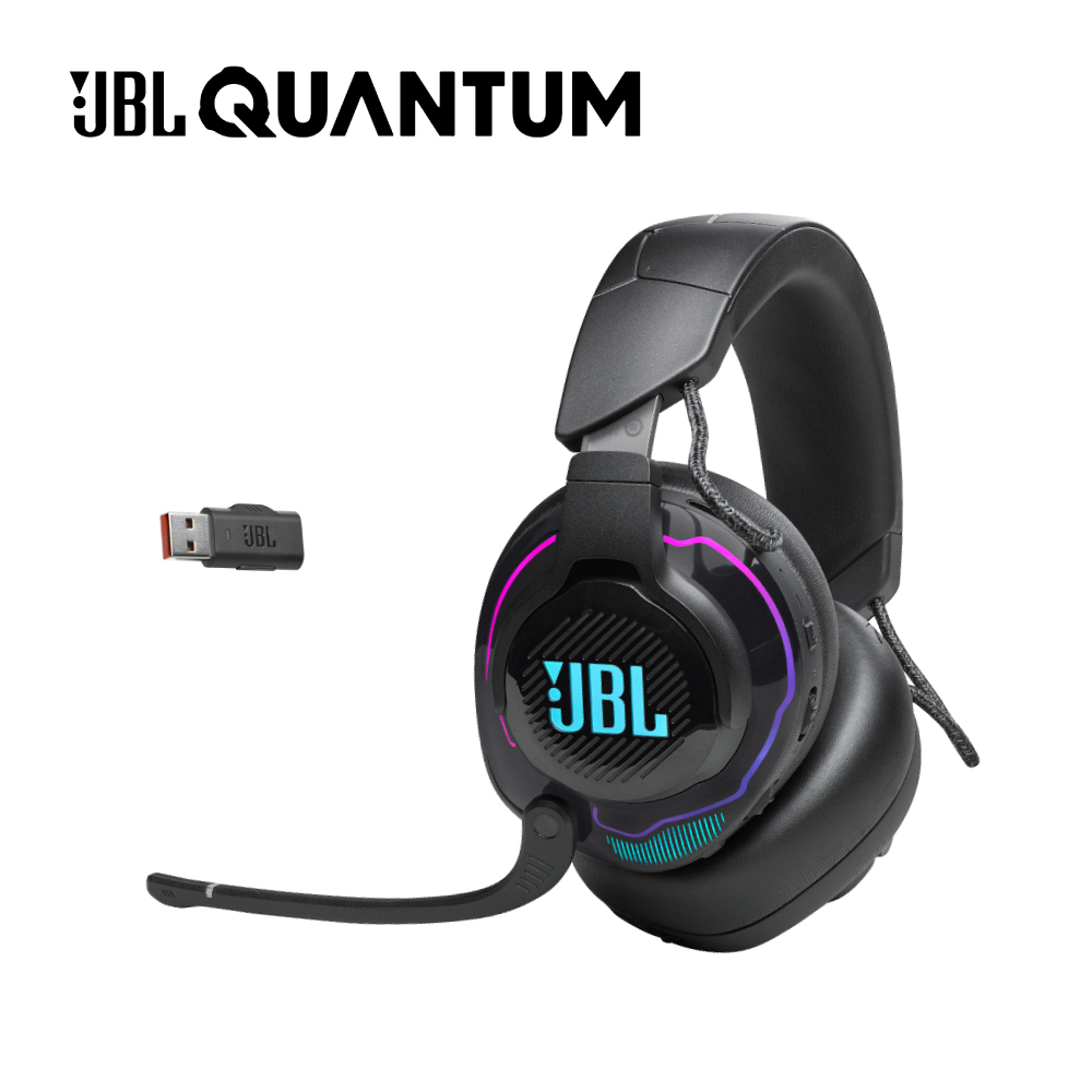 JBL】 Quantum 910 RGB頭部追蹤環繞音效無線降噪電競耳機