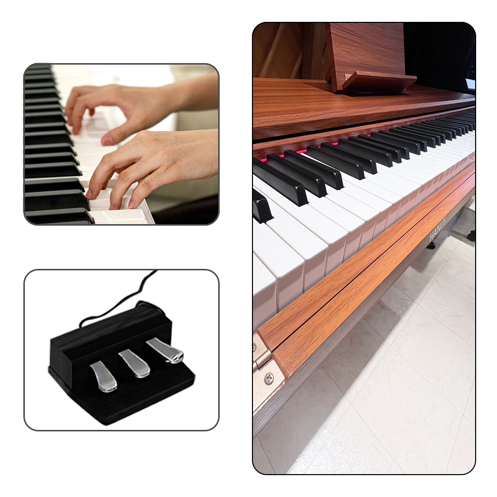 《感謝台中 李小姐預定 白色HANLIN-P8819》 桌式 隱藏鍵盤 抽屜電鋼琴 數位鋼琴 128複音 漸進式 力度鍵盤 可錄音 三踏板 音色變換 節拍器 USB MIDI 不佔空間