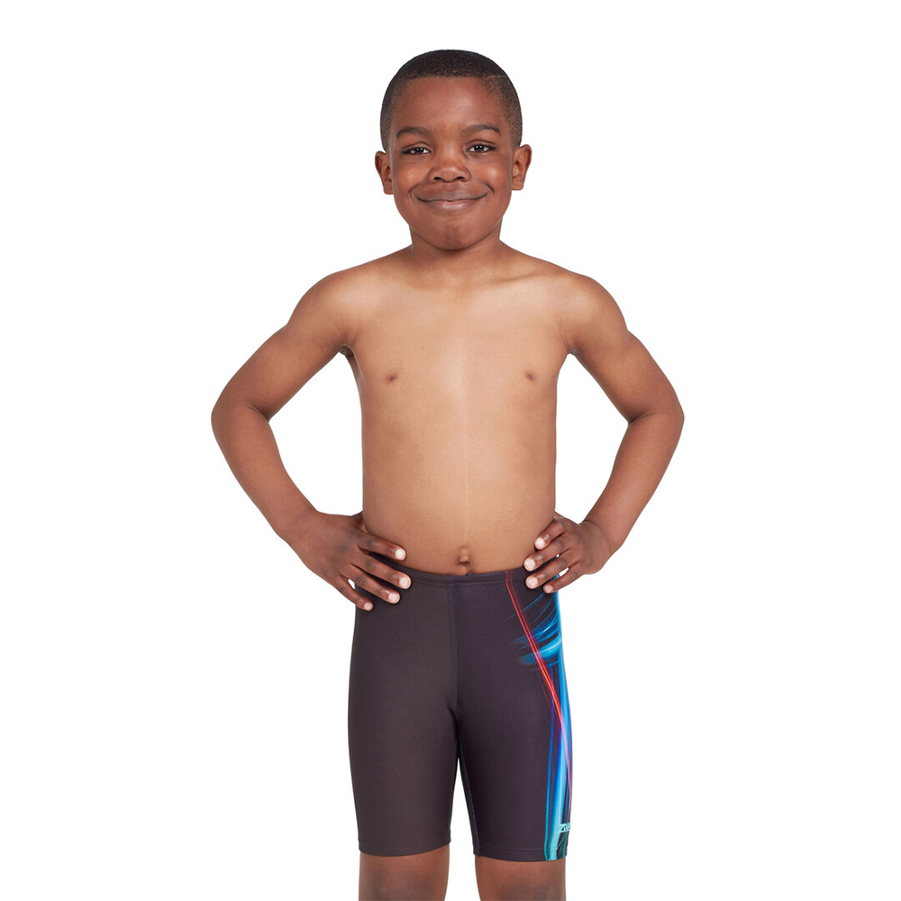 ZOGGS 男孩《炫彩暈影》運動五分泳褲