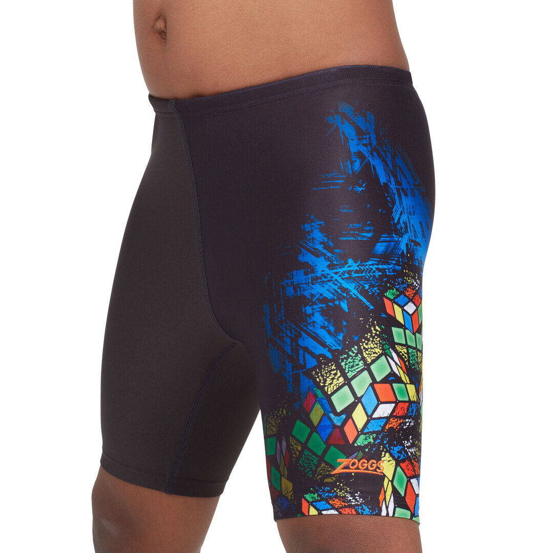 ZOGGS 男孩《魔方漣漪》運動五分泳褲