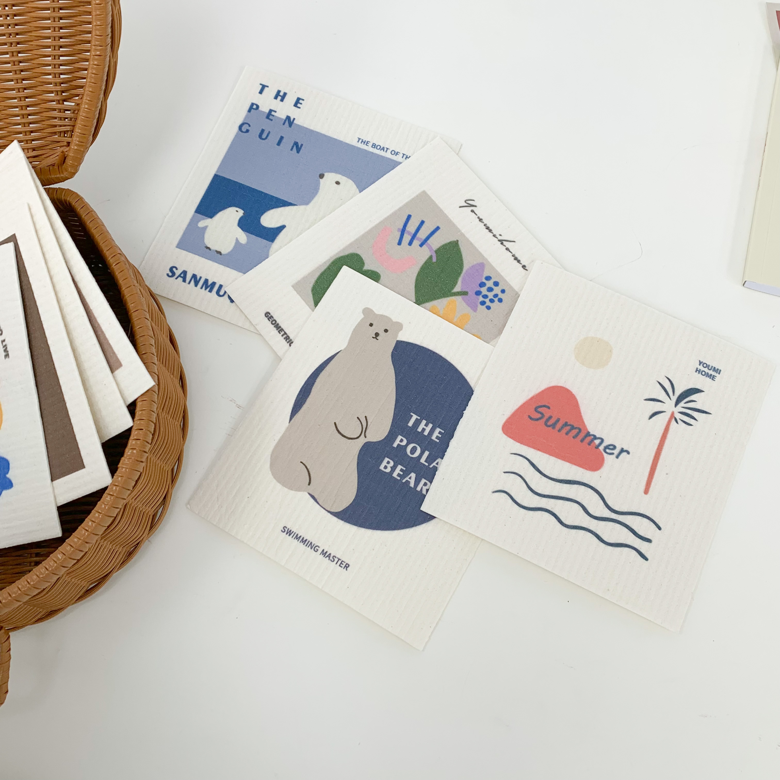 加厚木漿棉抹布 (八種款式)