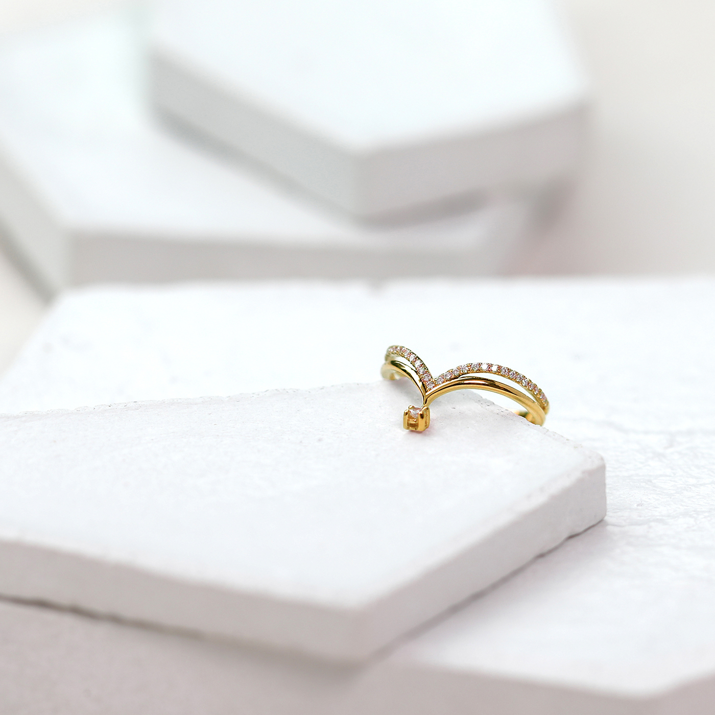 悸動II — 10分鑽石線戒