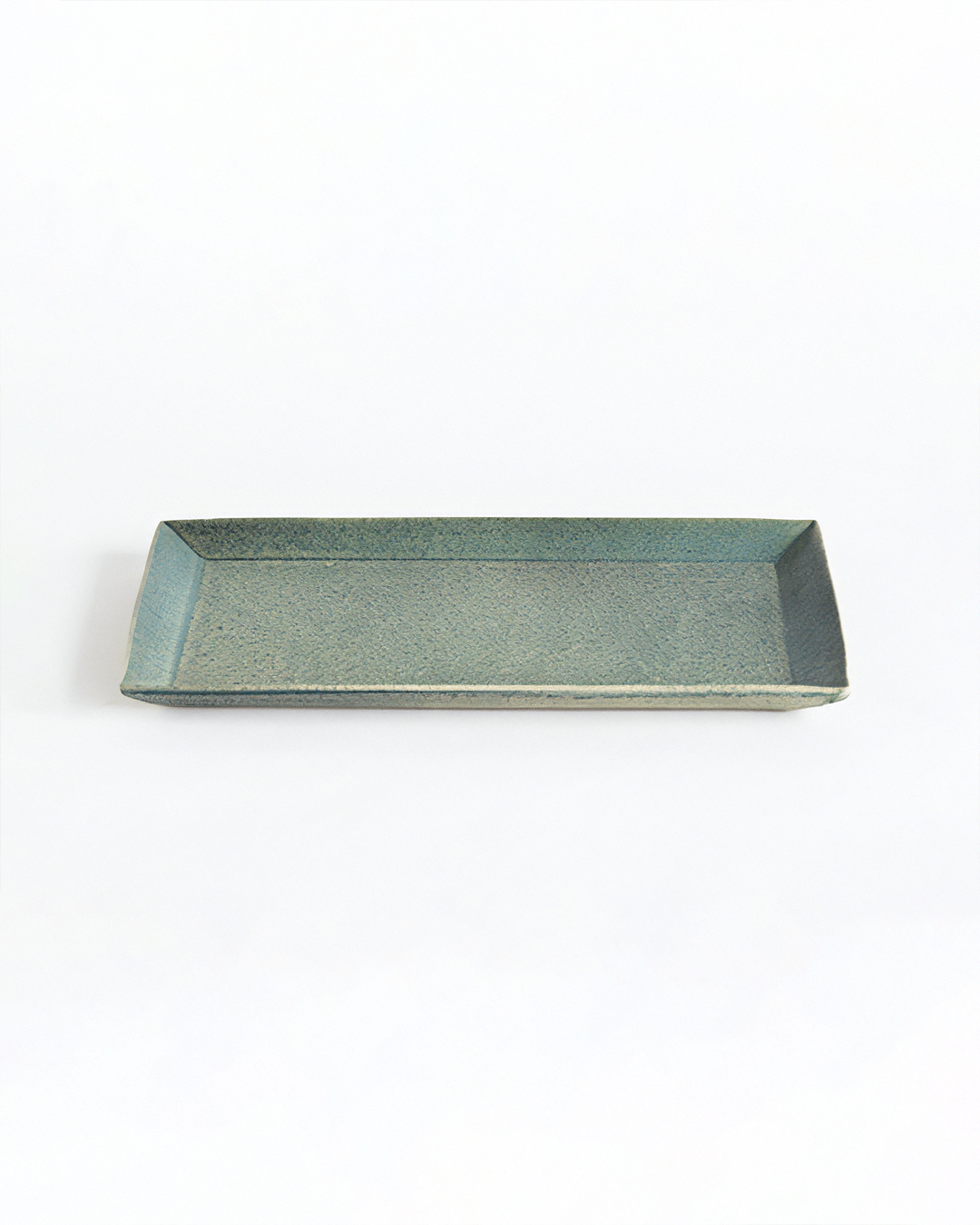 Meizan kiln Teiban Ware plate celadon｜Shigaraki ware