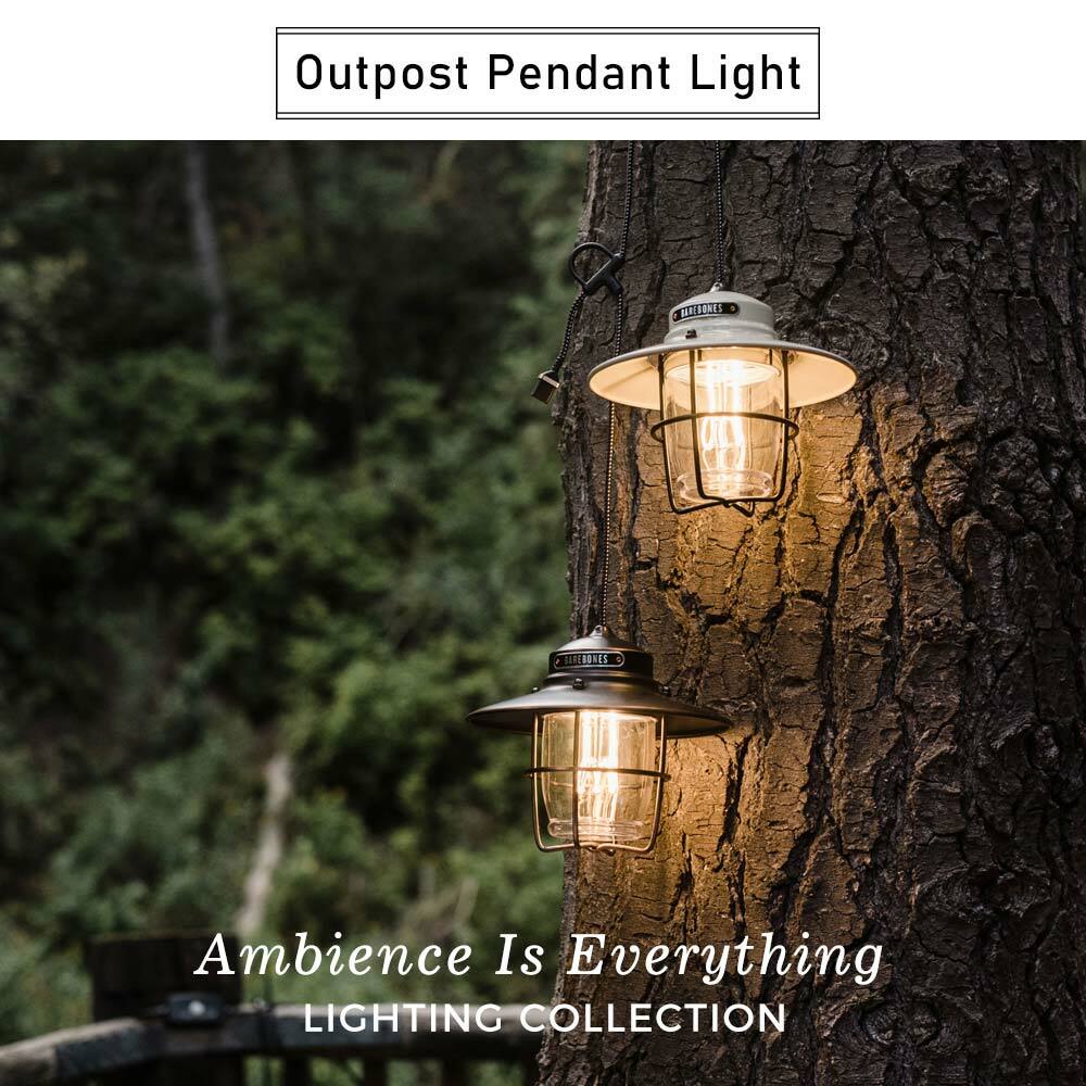 Barebones Outpost Pendant Light LIV-150 Antique Bronze 前哨垂吊營燈/ 霧黑