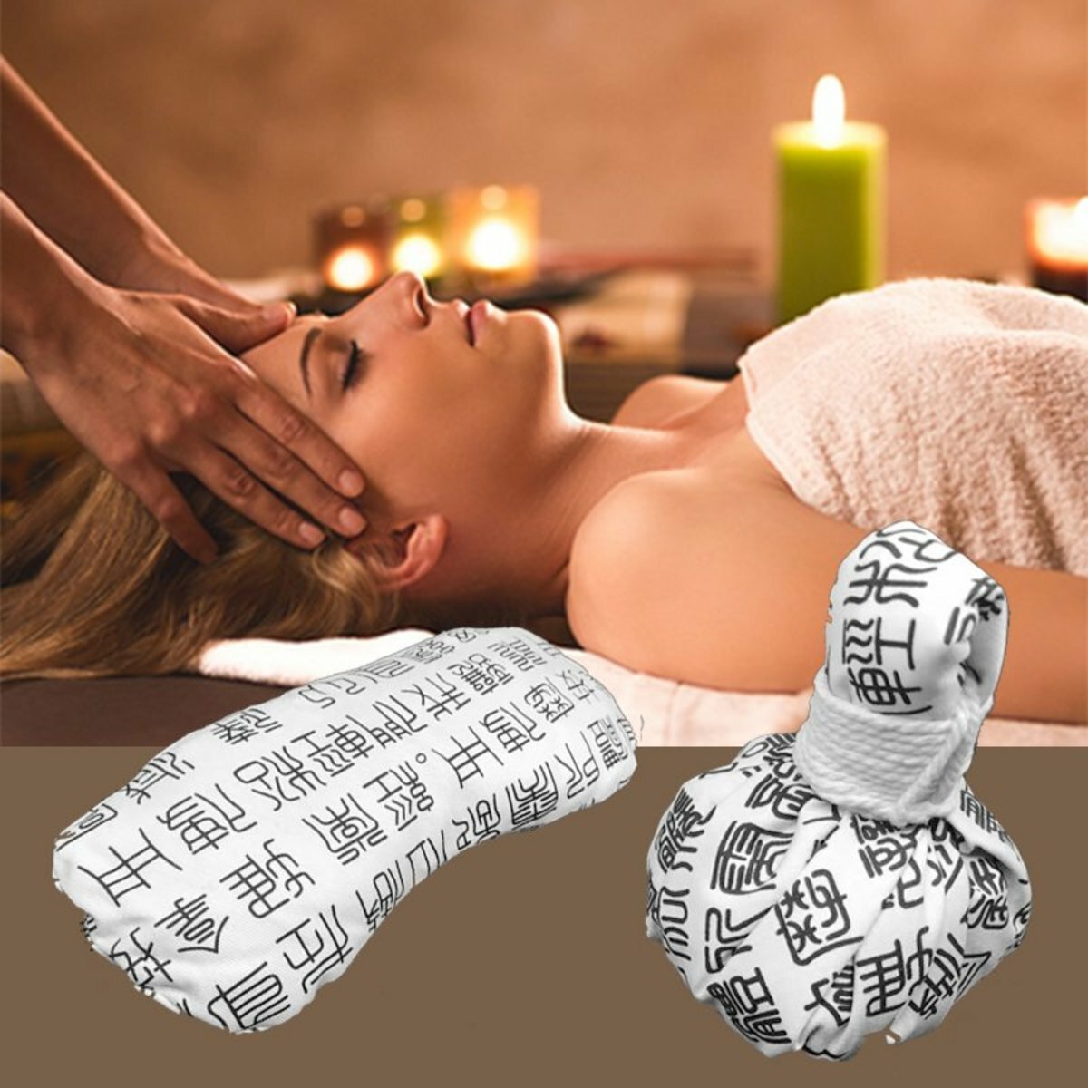 草本精華按摩套裝 按摩 養生球 熱敷眼枕 溫炙球