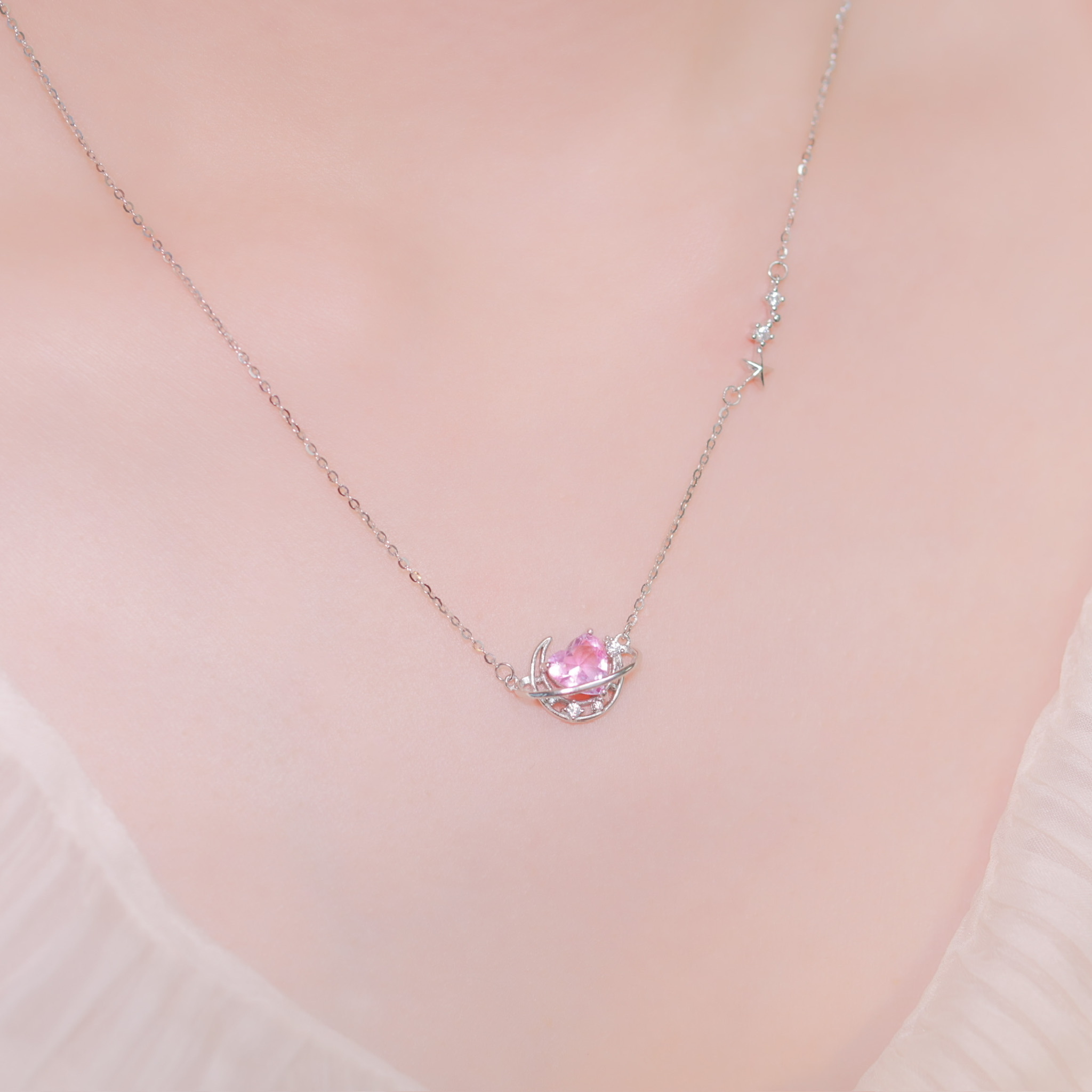 | 925 Silver・White Gold・Rose Gold | Signal Of Flipped Necklace（Silver / Rose Gold） | NE0670 |