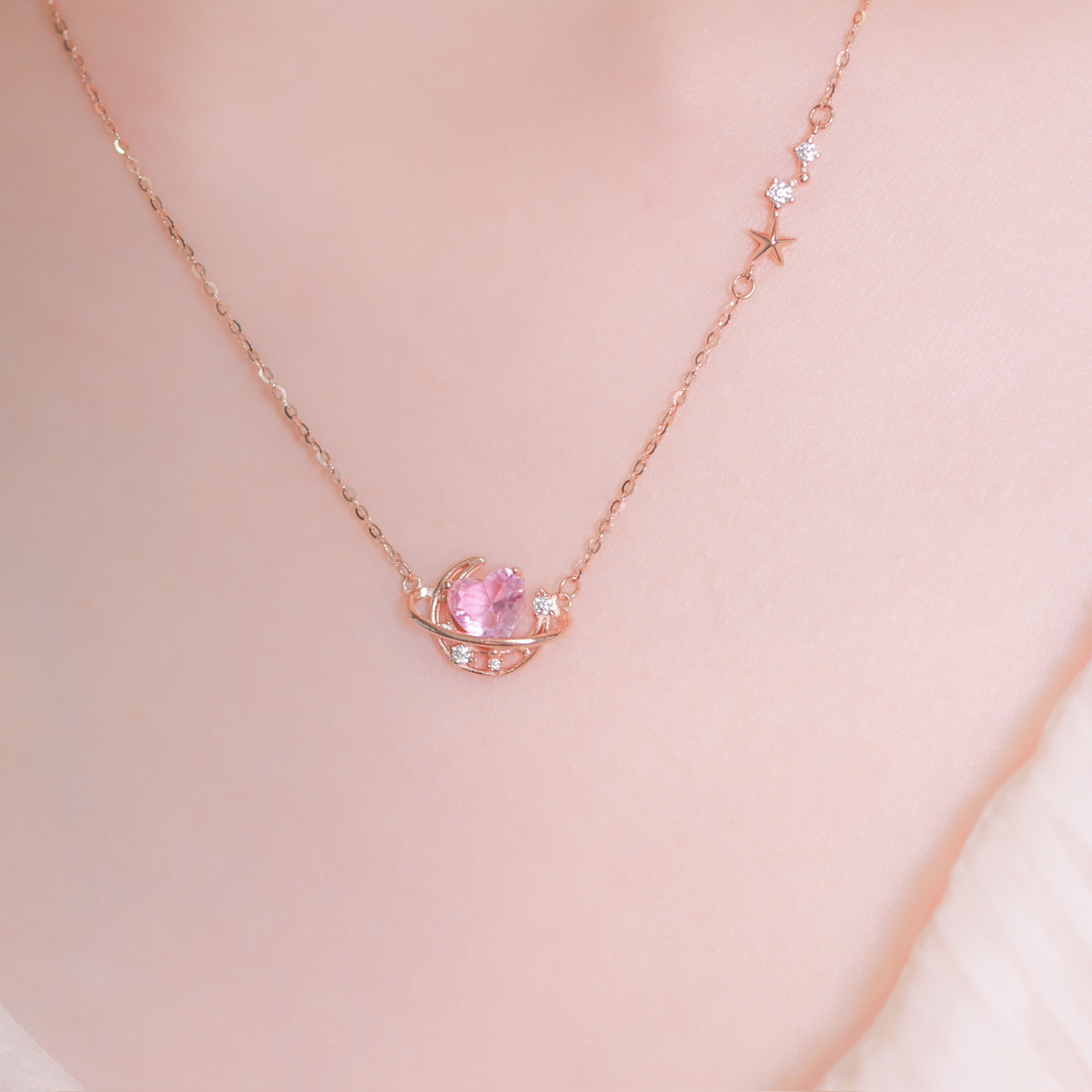 | 925 Silver・White Gold・Rose Gold | Signal Of Flipped Necklace（Silver / Rose Gold） | NE0670 |