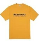 [S] FILA COMFORT FIT INTERNATIONAL LOGO SHORT SLEEVE T-SHIRT,GOLDEN YELLOW, FS2RSF2131X-GDY [FINAL SALE] (SFL237)