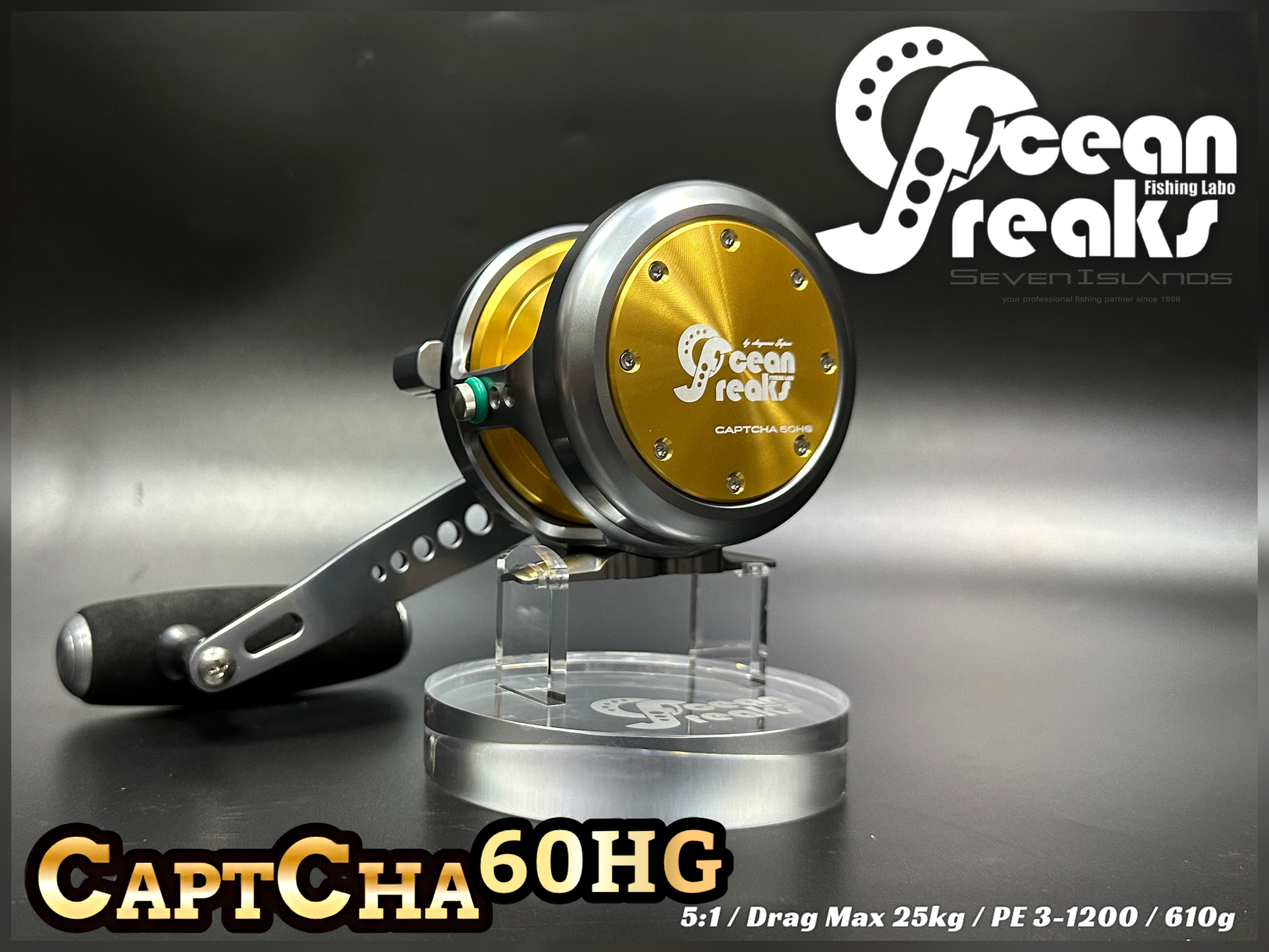 OCEAN FREAKS 23 Captcha 60HG Bait Reel