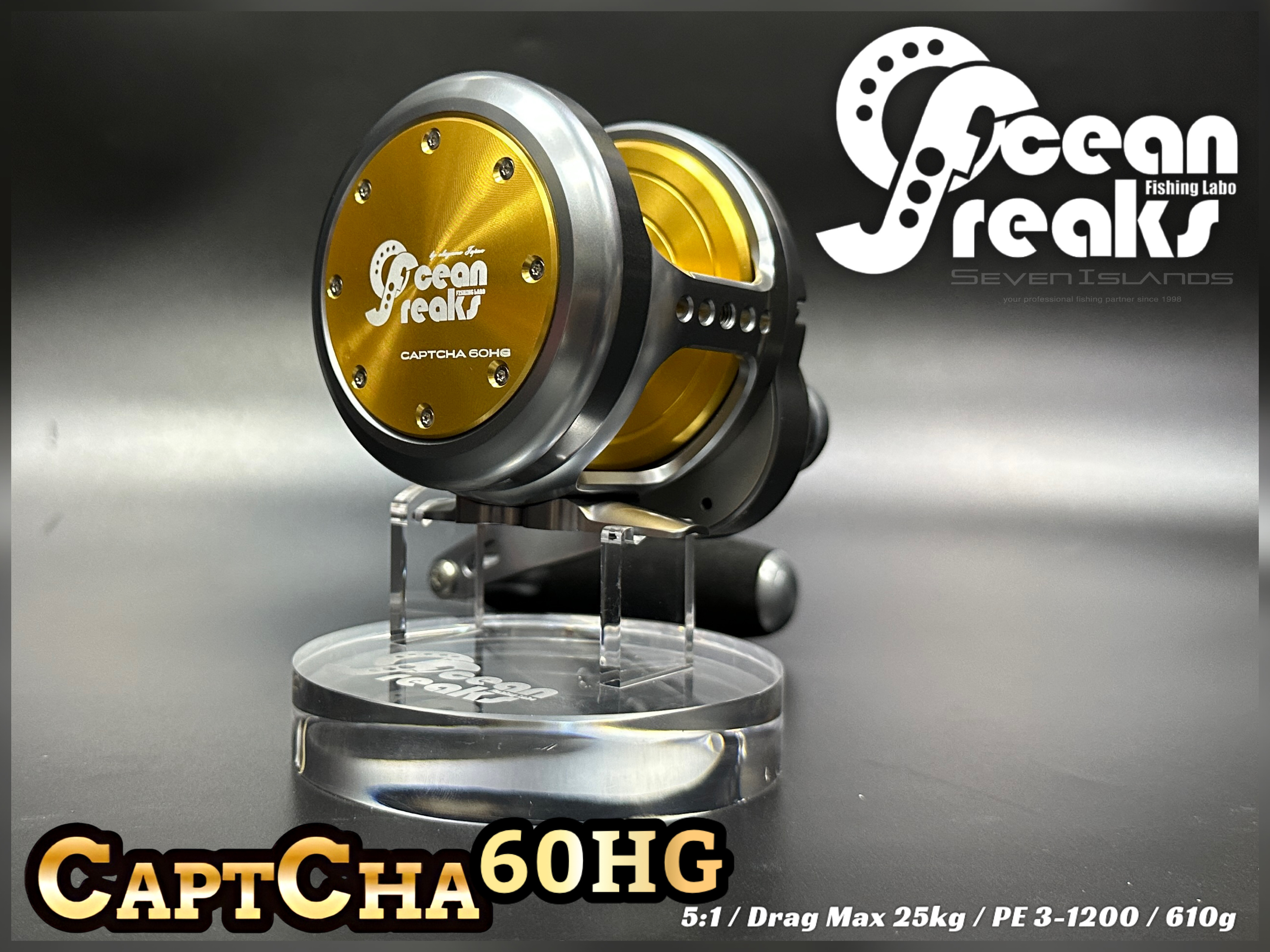 OCEAN FREAKS 23 Captcha 60HG Bait Reel