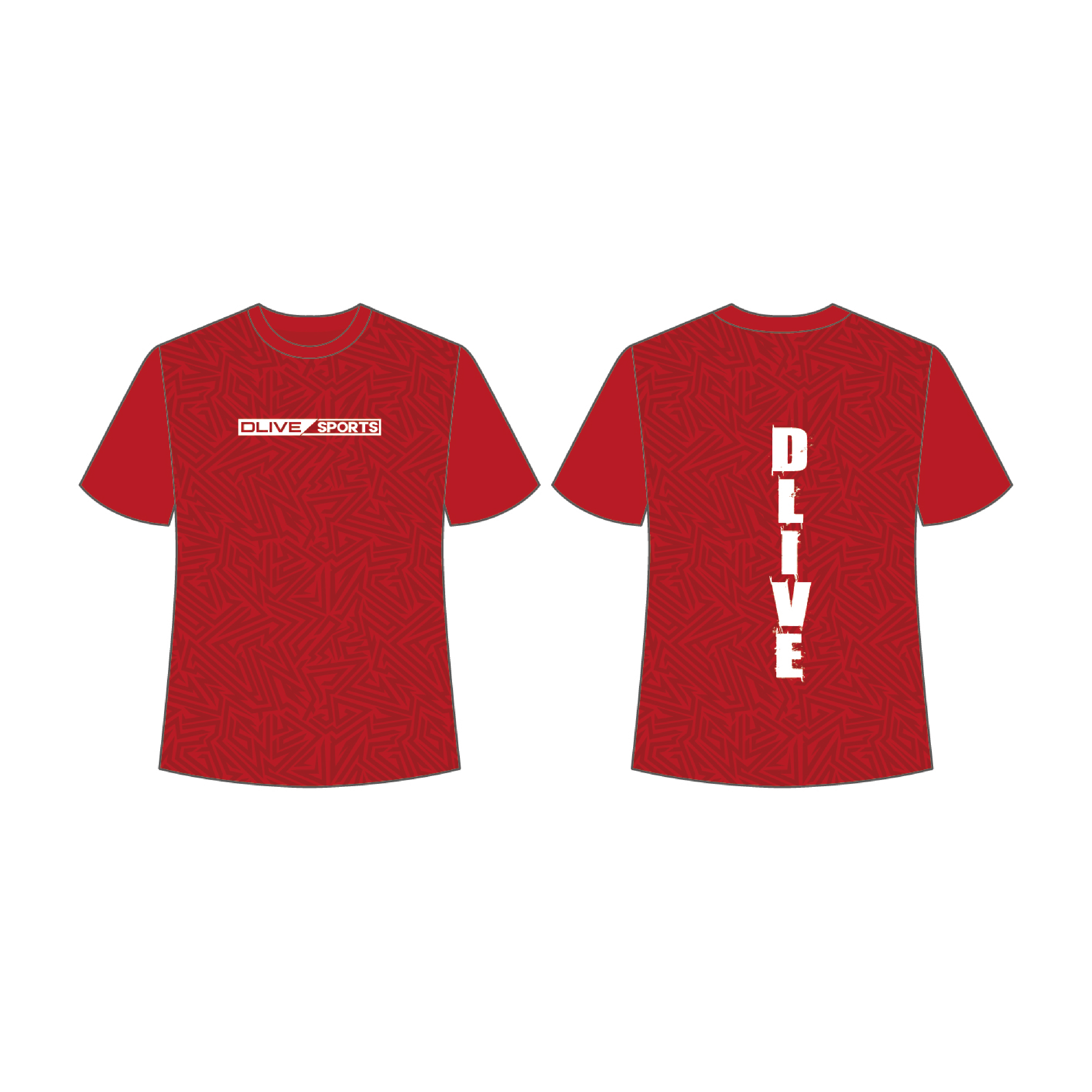 昇華圓領羽球服 - 迷宮