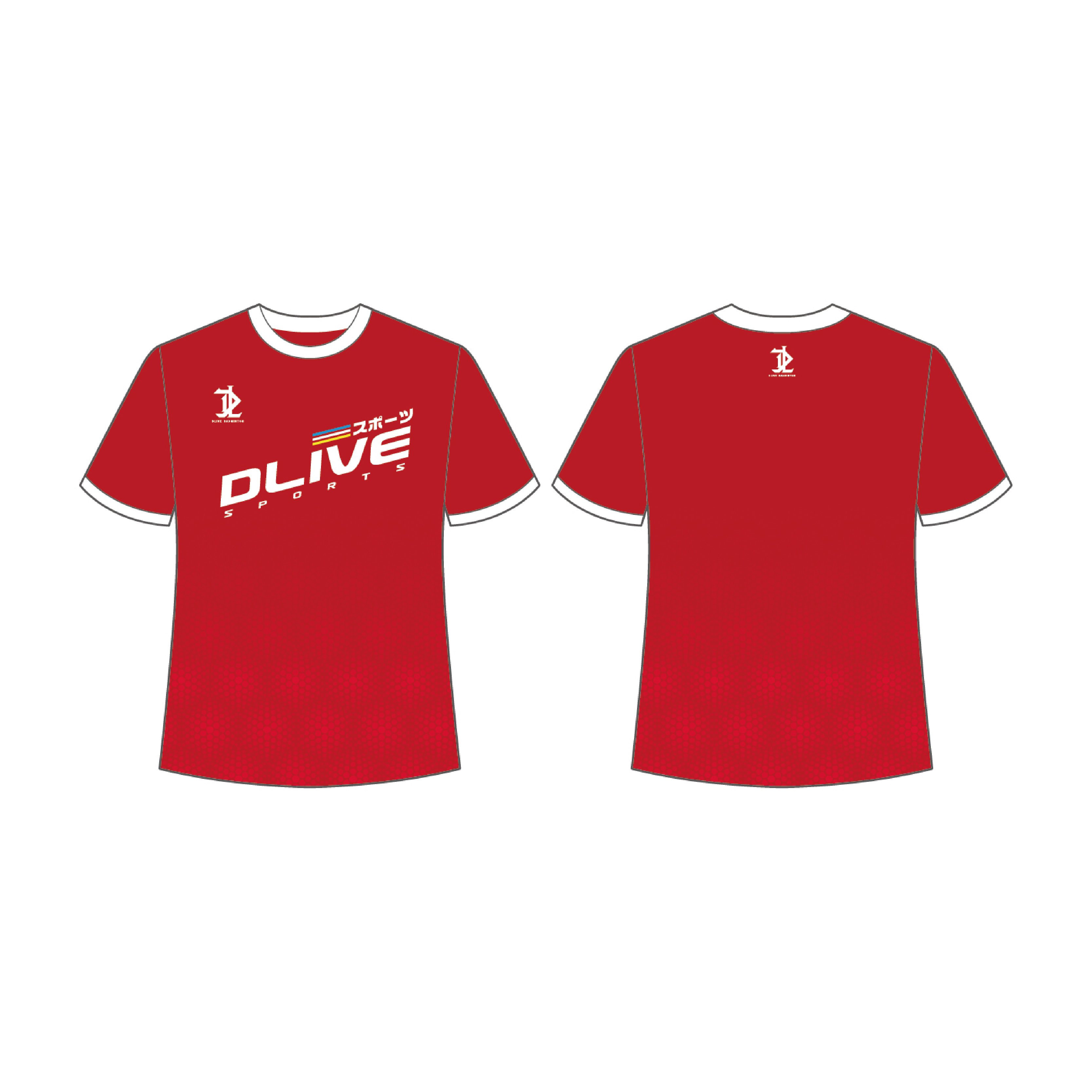 昇華圓領羽球服 - 煙花